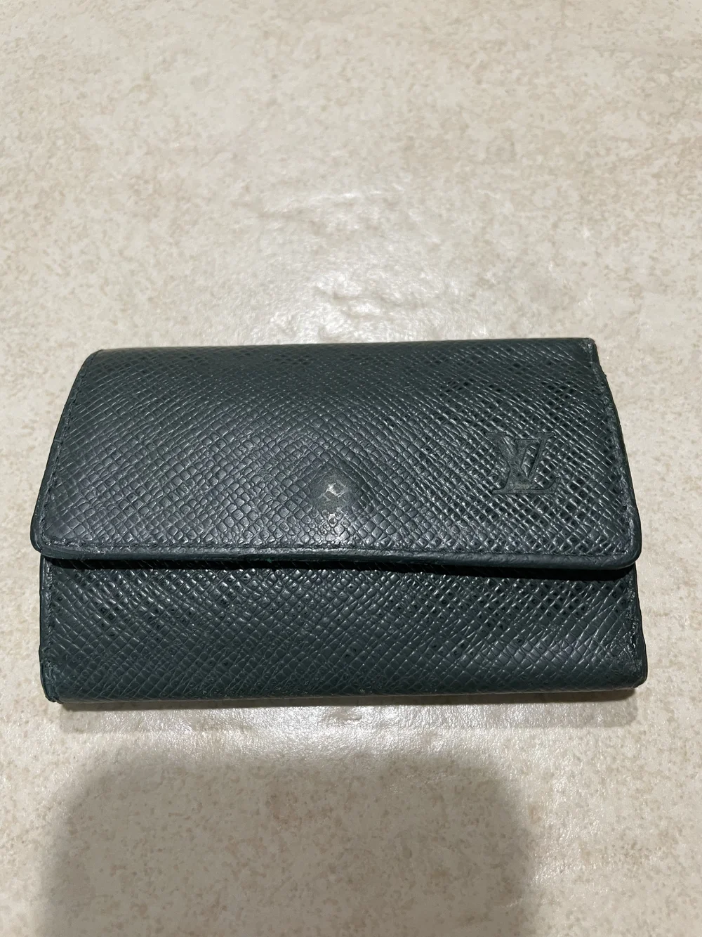 Louis Vuitton Taiga Epicea 6 Key Holder Dark Green